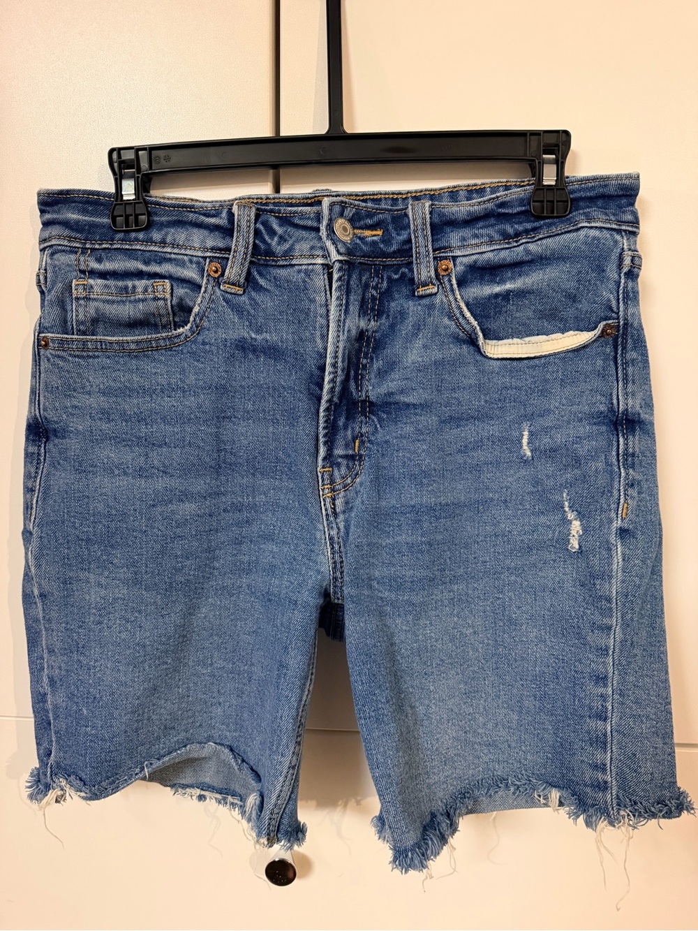 Old Navy Blue Women's OG Straight Denim Shorts